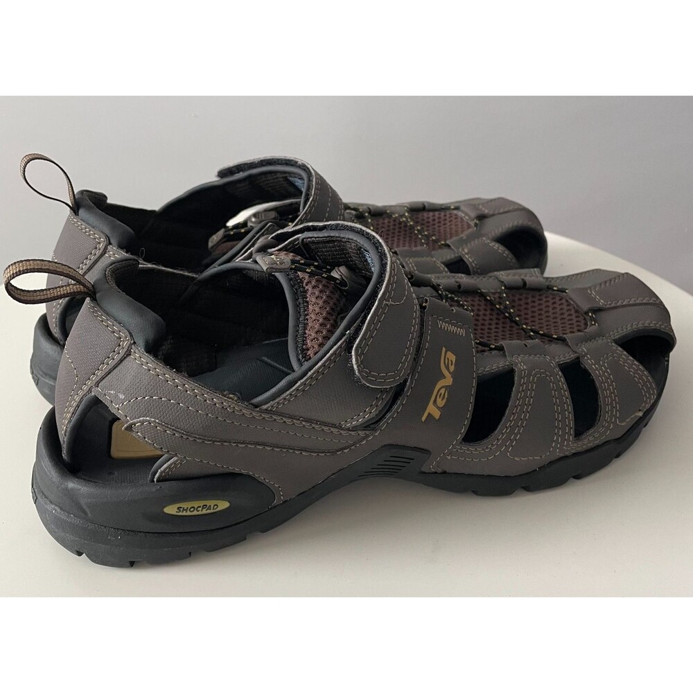 Teva Forebay Water Proof Hiking Sandals 1001116 Turkish Coffee Men's Size 12 - Picture 3 of 12
